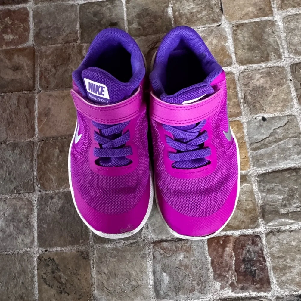 Nike Kids Fuchsia and Violet Sneakers